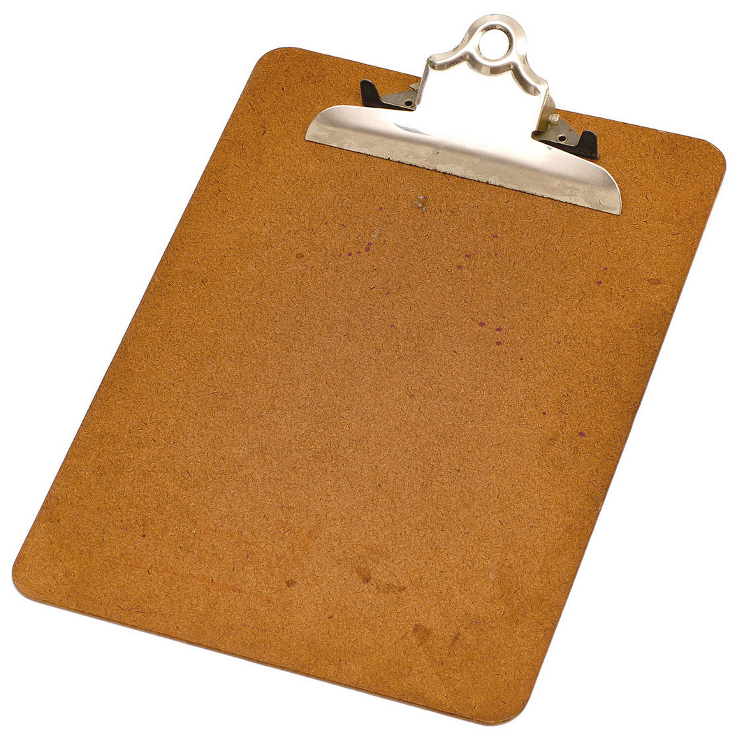 A clipboard