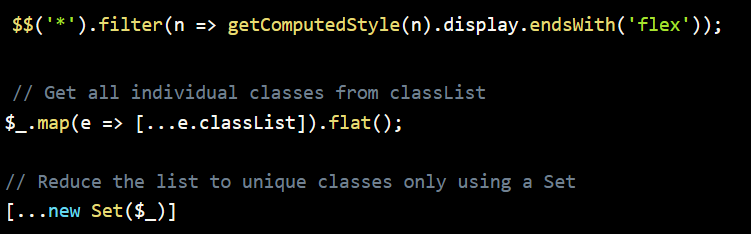 A piece of JavaScript code, just for illustration purposes