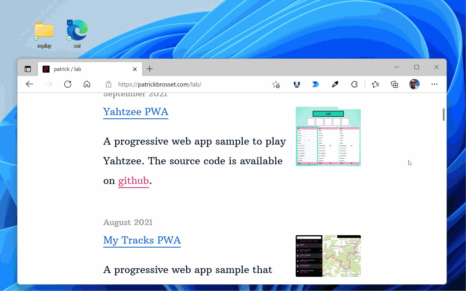 Animation showing the eyedropper extension in action