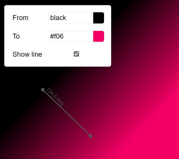 thumbnail for the tool to create gradient by dragging on the screen