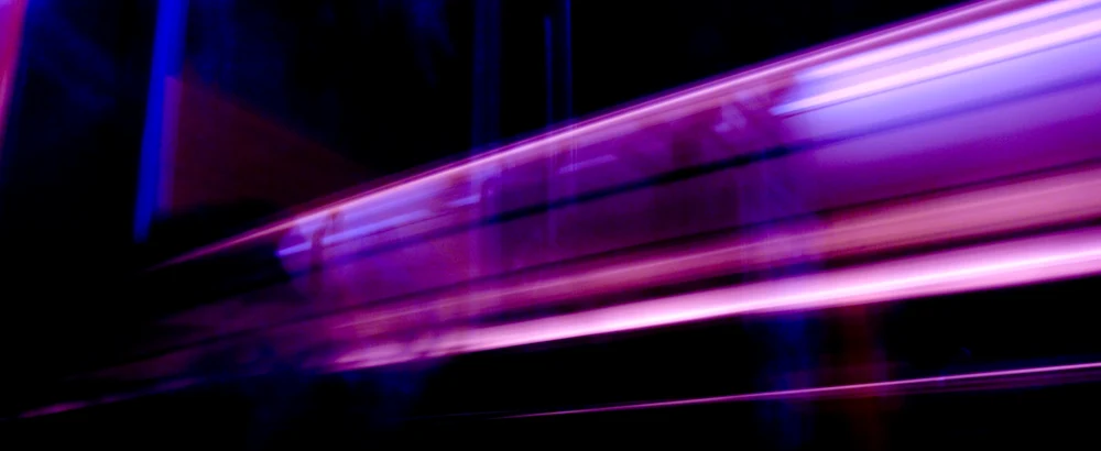 A trail of motion blurry light