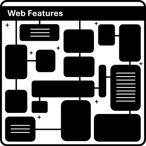 Abstract illustration of the web features catalog.